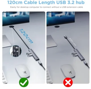 USB 3.2 Gen 2 Hub - 4-poorts USB-A