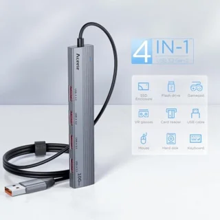 USB 3.2 Gen 2 Hub - 4-poorts USB-A