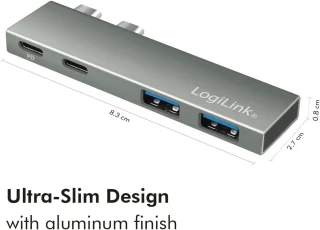 USB 3.2 Hub Zilver
