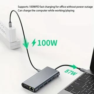 USB-C 11-in-1 uitbreidingsdock