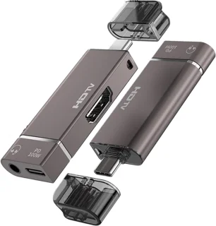 USB-C 3-in-1 Docking Station HDMI 4K PD 100W grijs