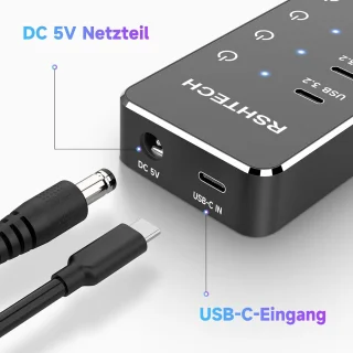 USB-C 3.2 7-poorts hub