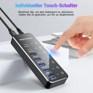 USB-C 3.2 7-poorts hub