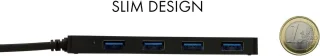 USB-C 4-poorts USB 3.0 Hub