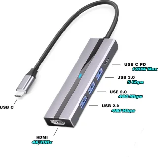 USB-C 5-in-1 Hub Adapter