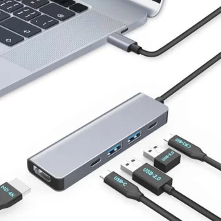 USB-C 5-in-1 Hub - Multiport Adapter