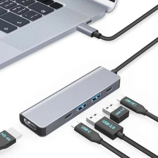 USB-C 5-in-1 Hub - Multiport Adapter