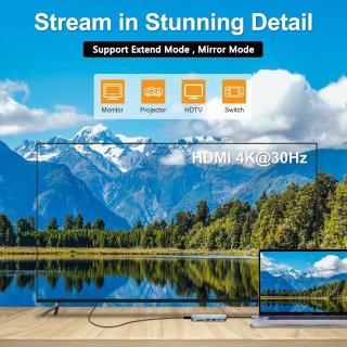 Wat vinden we goed aan de USB-C 6-in-1 Multiport Hub-adapter (grijs)