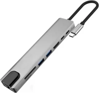 USB C 8-in-1 Dockingstation voor PC & Mac