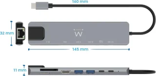 USB-C 8-in-1 Dockingstation