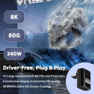 USB C 90 graden adapter 2 stuks - 240 W USB 4 type C - 40 Gbps
