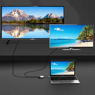 USB-C-adapter type-c hub grijs