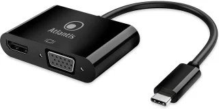 USB-C adapter Type-C hub zwart