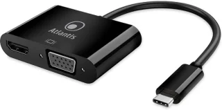 USB-C adapter Type-C hub zwart