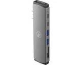 USB-C adapterhub 7-in-2 grijs