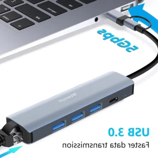 USB-C Aluminium Multiport Adapter voor MacBook Pro/Air
