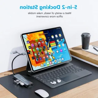 USB-C Aluminium Multiport Adapter voor MacBook Pro/Air