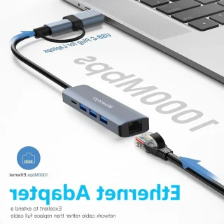 USB-C Aluminium Multiport Adapter voor MacBook Pro/Air