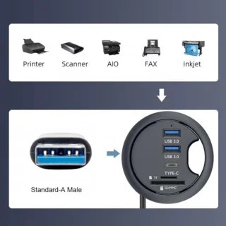 USB-C Dock Station 2-poorts