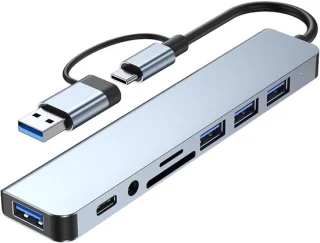 Usb-c-dock zilver