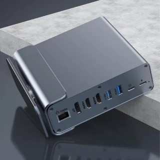 USB-C docking hub 15-in-1 aluminium