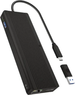 USB-C docking station 10-in-1 zilver