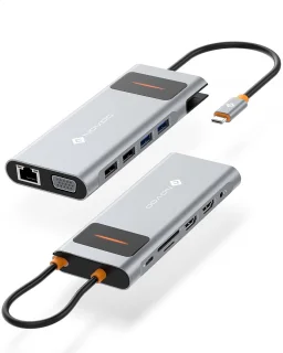 Usb-C Docking Station 12-in-1 voor Laptop en PC