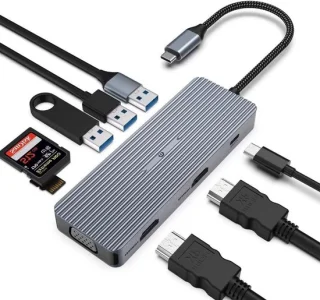 USB-C Docking Station - Grijs