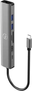USB-C docking station grijs