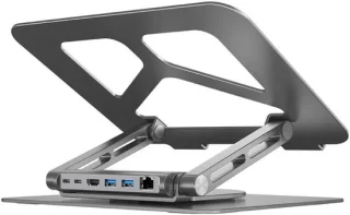 Usb-c docking station laptop hub space grey