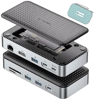 USB-C Docking Station met M.2 Behuizing