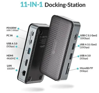 USB-C Docking Station met M.2 Behuizing