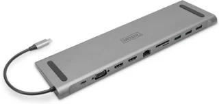 USB-C docking station zilver