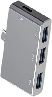 USB-C docking station zilvergrijs
