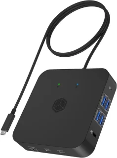 USB-C docking station zwart
