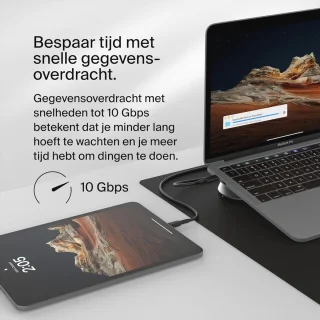 USB-C Dockingstation 11-in-1 voor 3 monitoren - Zwart
