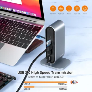USB-C Dockingstation 12-in-1