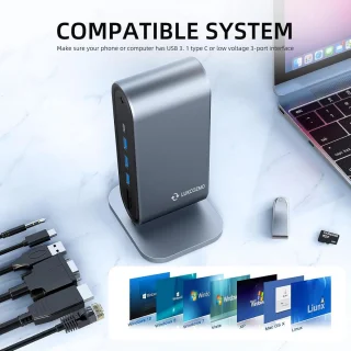 USB-C Dockingstation 12-in-1