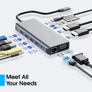 USB-C Dockingstation 12-in-1