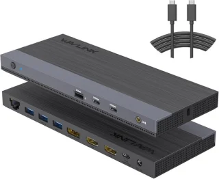 USB-c dockingstation 13-in-1 zwart voor pc