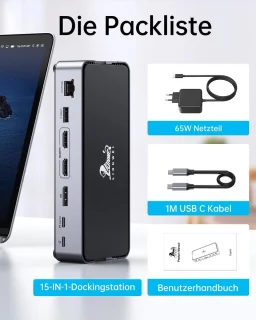 USB-C Dockingstation 15-in-1