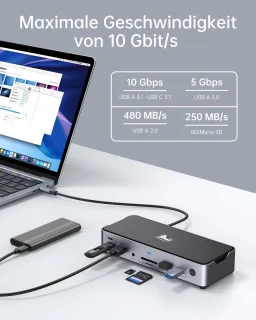 USB-C Dockingstation 15-in-1