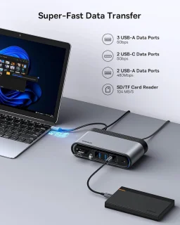 USB-C Dockingstation 17-in-1