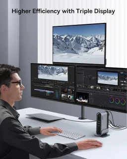 USB-C Dockingstation 17-in-1