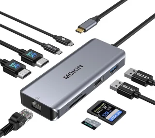 USB-C dockingstation 9-in-1