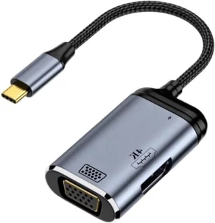 USB-C Dockingstation Adapter voor Laptop - Grijs