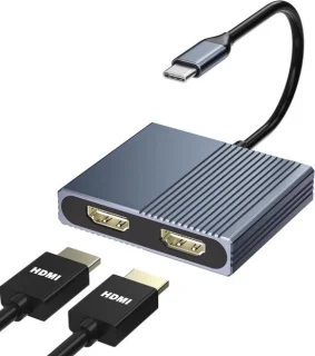 USB-C dockingstation dubbele monitor