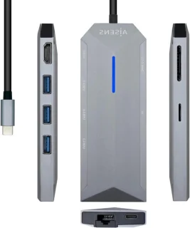 USB-C dockingstation grijs