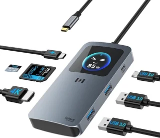 USB-C dockingstation grijs