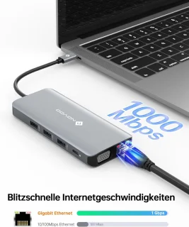 USB-C Dockingstation Hub 11‑poorts